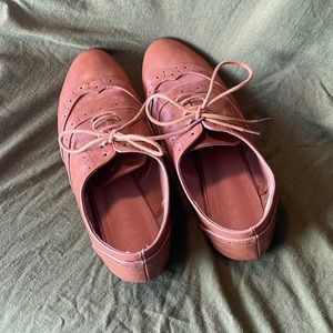 Vintage flats, Women’s US 8, Burnt Orange Leather Shoes